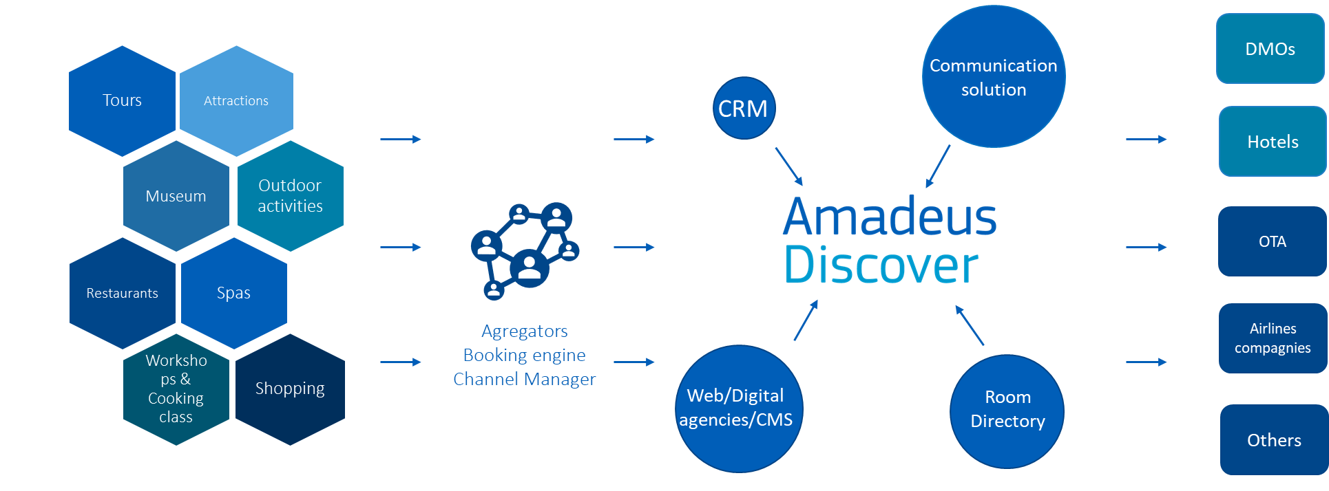Amadeus Discover services schematized